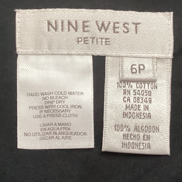 Nine West Embroidered Fit and Flare A-line Skirt - 6P - Picture 4 of 6